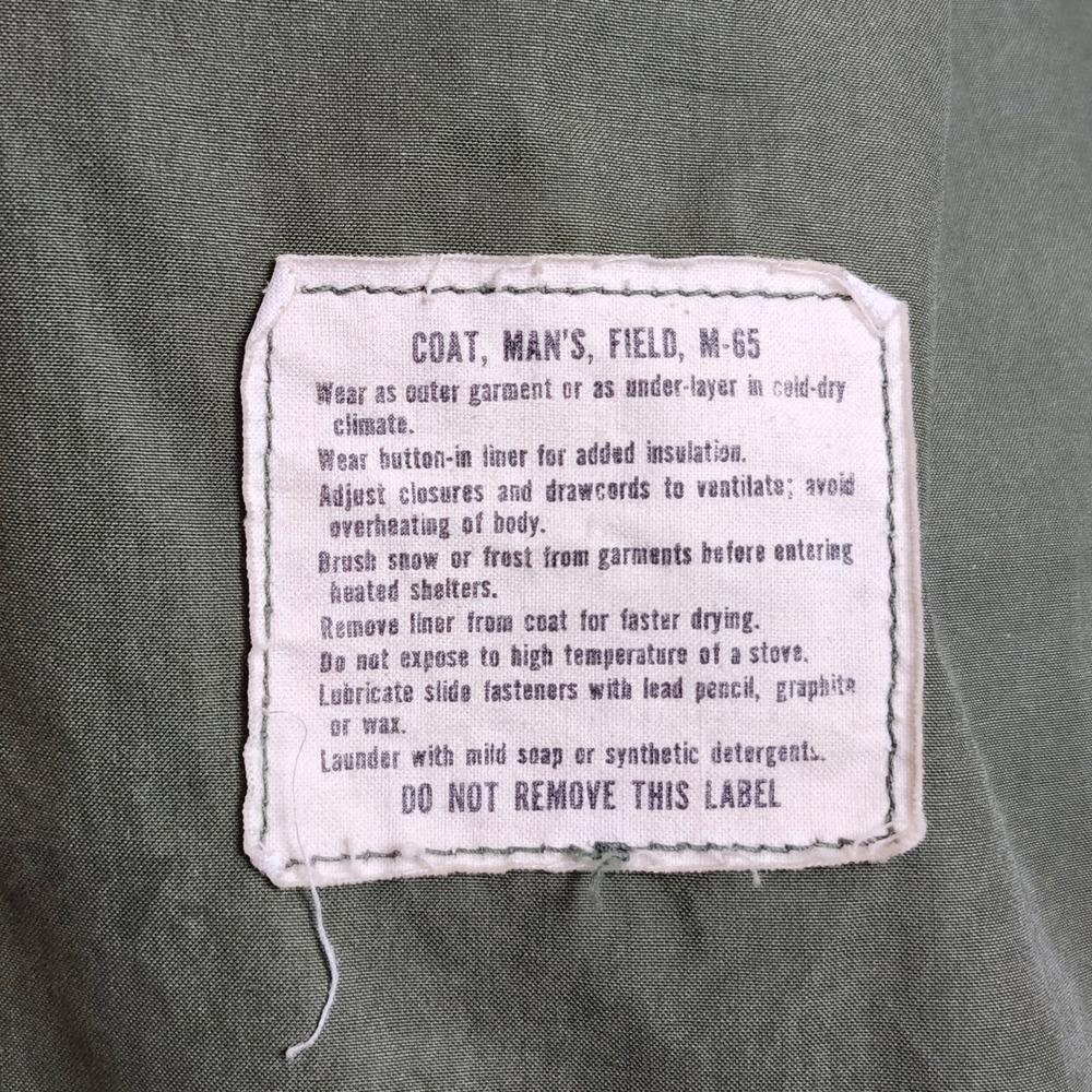 Vintage OG107 M65 Field Coat + USAF 1972 CWU-9/P Quilted Liner Jacket - Picture 5 of 16